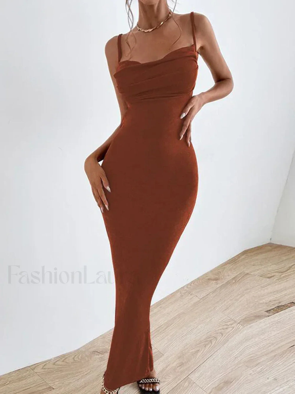 Strapless Backless Midi Dress