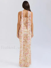 Strapless Skirt Two Piece Maxi Dress