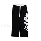 Street Dance Black Graffiti Pants for Halloween Events Black / XS