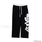 Street Dance Black Graffiti Pants for Halloween Events Black / XS