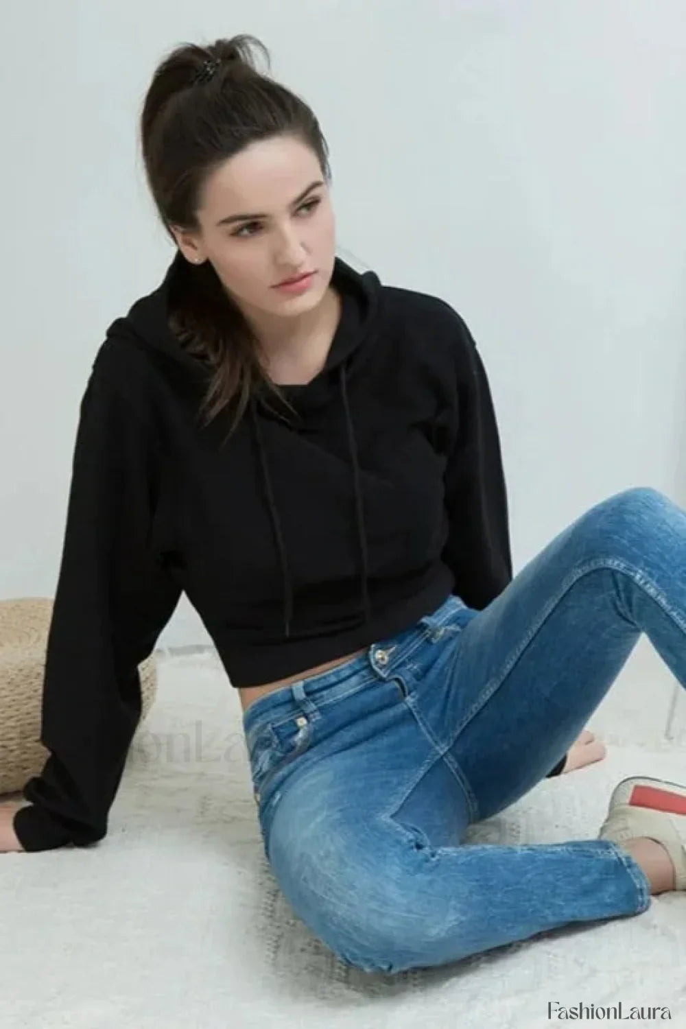 Streetwear Comfortable Pullover Hoodie Black / S