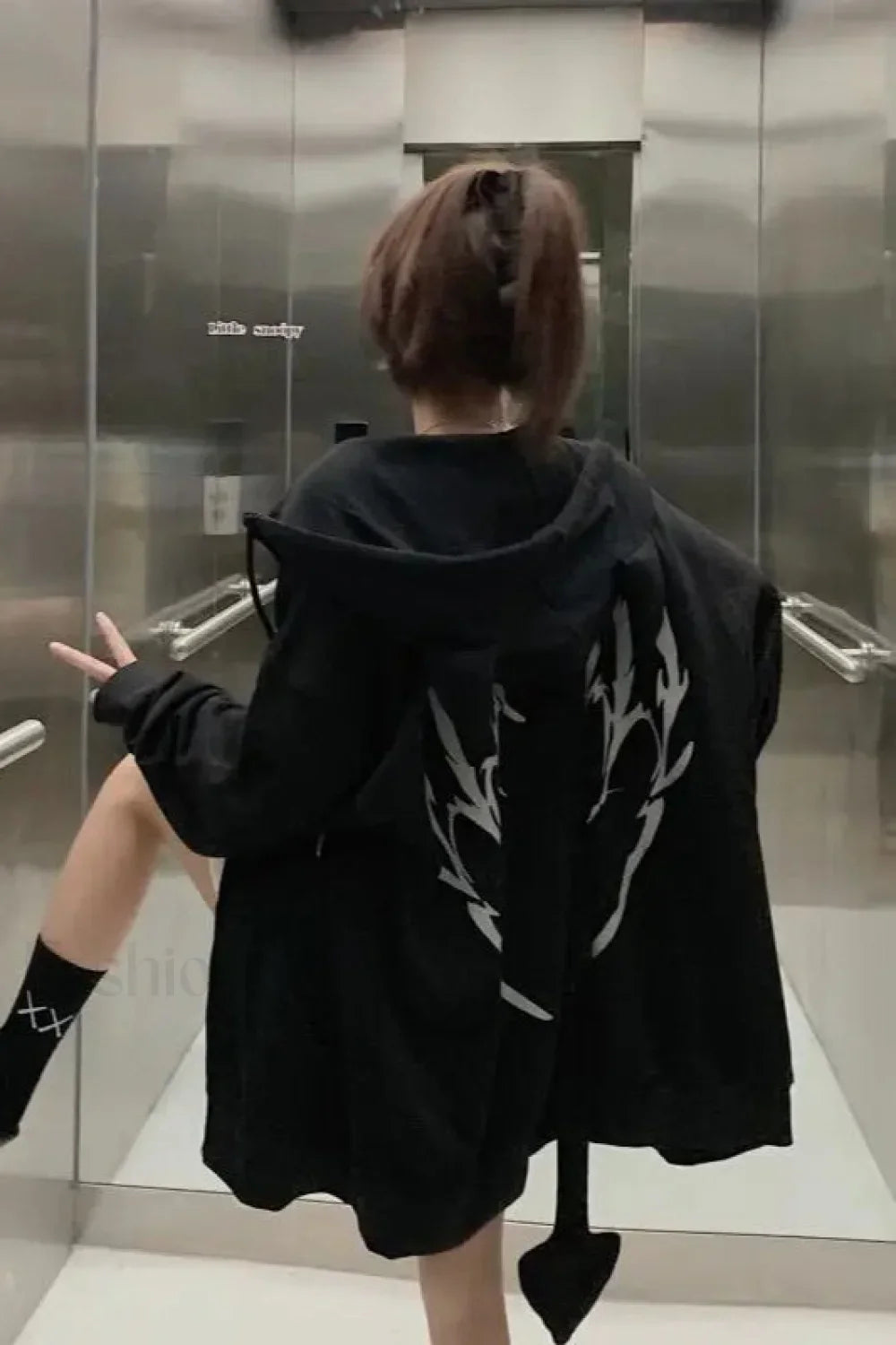 Streetwear Harajuku Hooded Zipper Hoodie