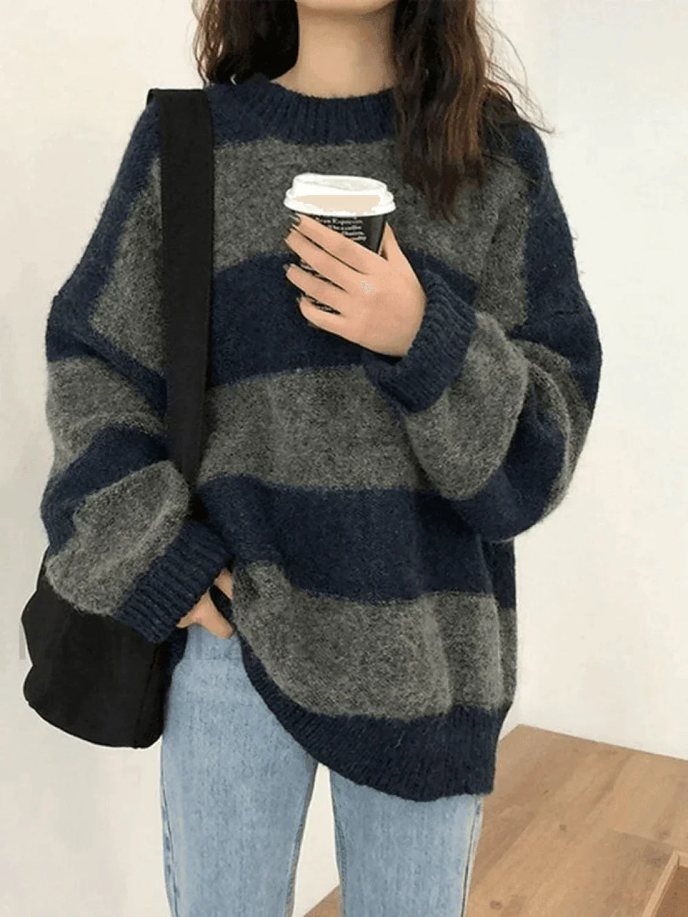 Stripe Pullover Sweater Sweaters