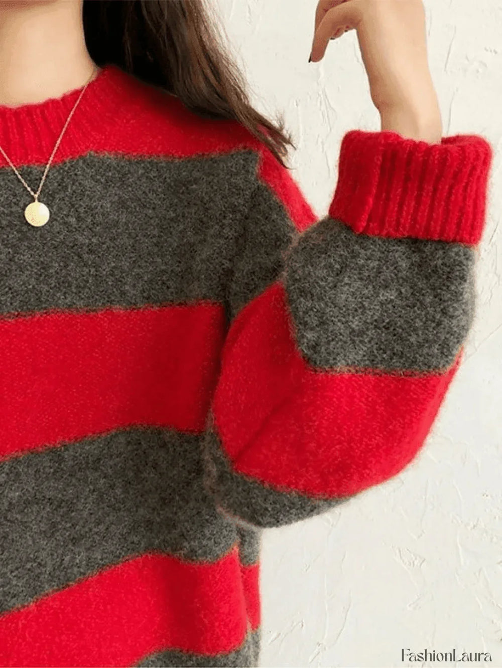 Stripe Pullover Sweater Sweaters