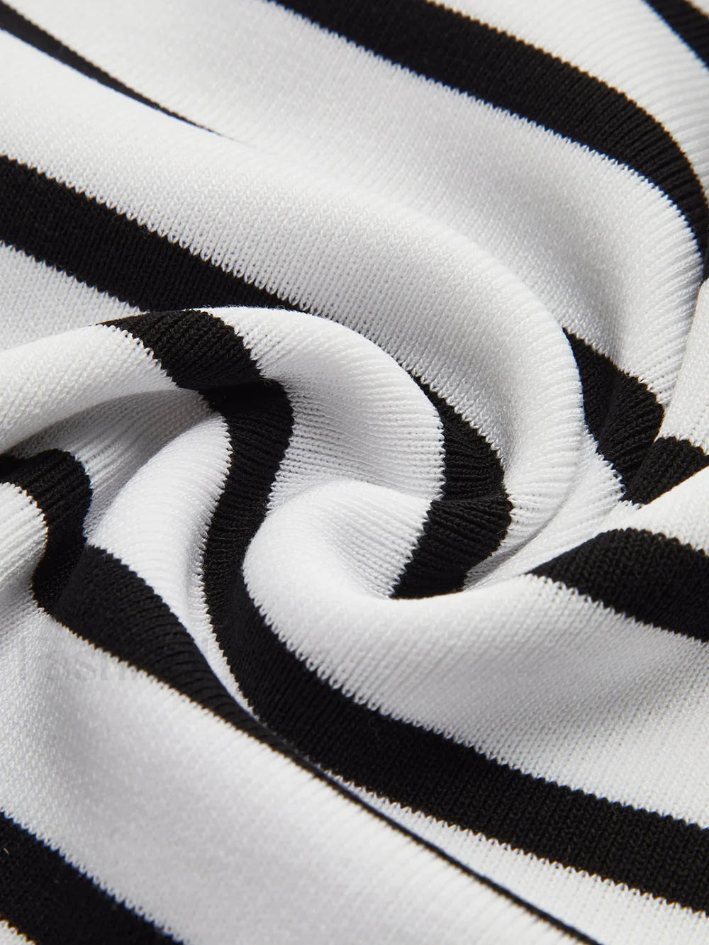 Striped Crop Bodycon Knit Top Knit Tops