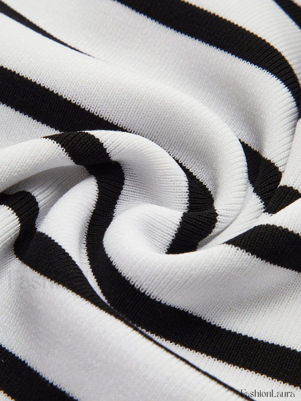 Striped Crop Bodycon Knit Top Knit Tops