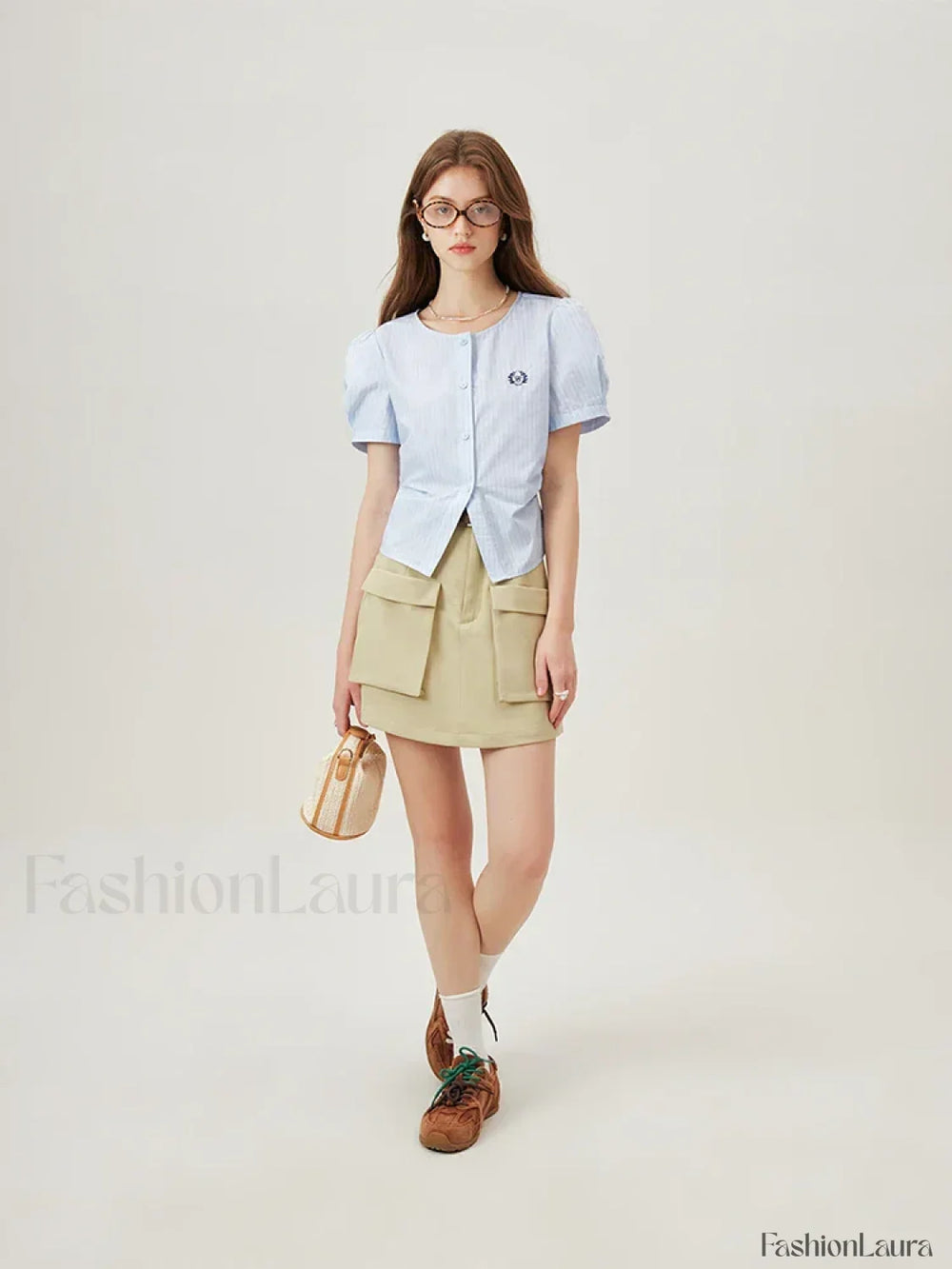 Striped Slim Short Sleeve Cotton T Shirt