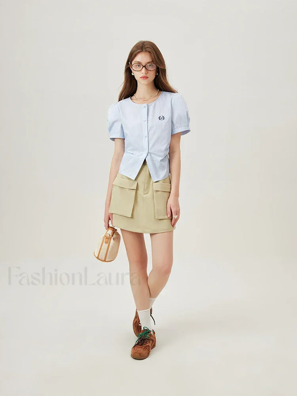 Striped Slim Short Sleeve Cotton T Shirt