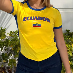 Summer Letter Embroidery Grunge Fairy T Shirt