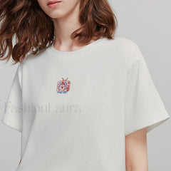 Summer New Casual Short Sleeve T Shirt White / S