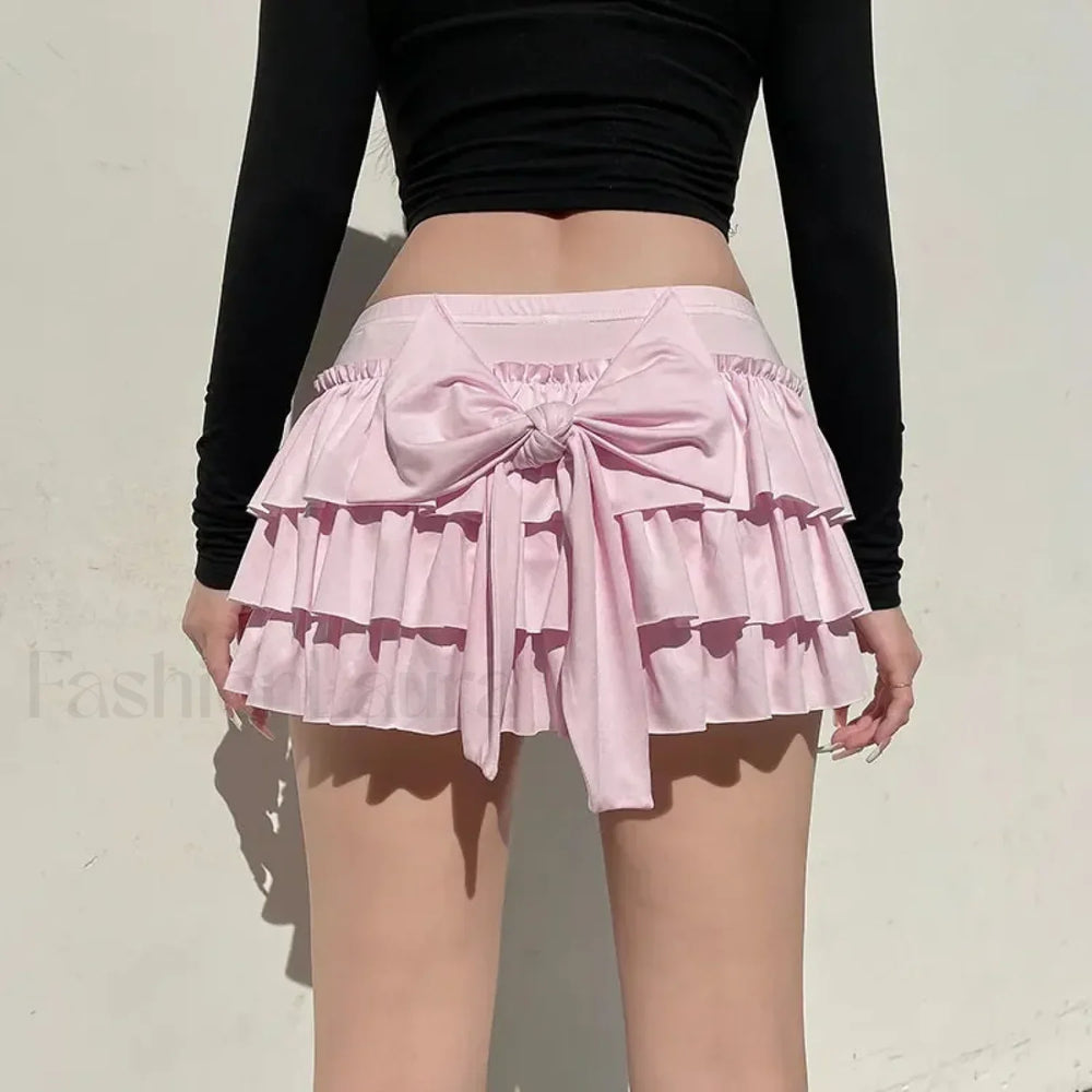 Sweet Low Waist Casual Mini Skirt