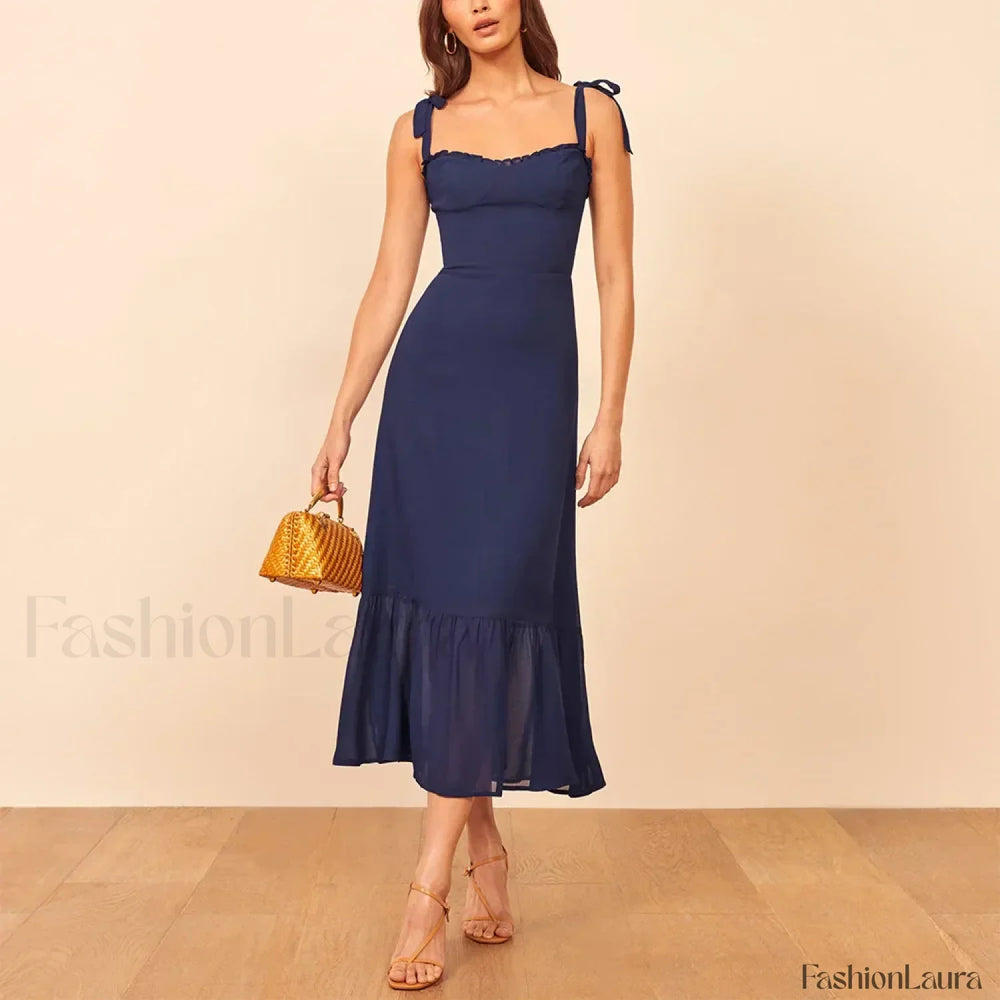 Sweetheart Tie Strap Floral Dress color 10 / S