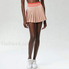 Tennis Pleated Sporty Pocket Skirt Pink / S