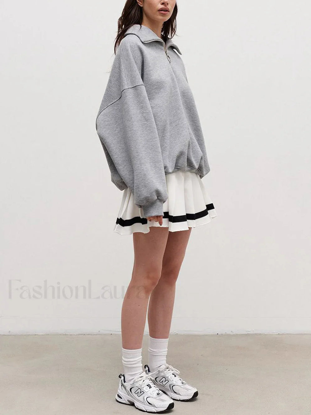 The Way To Trendy Go Zippered Sweatshirt Sweatshirts