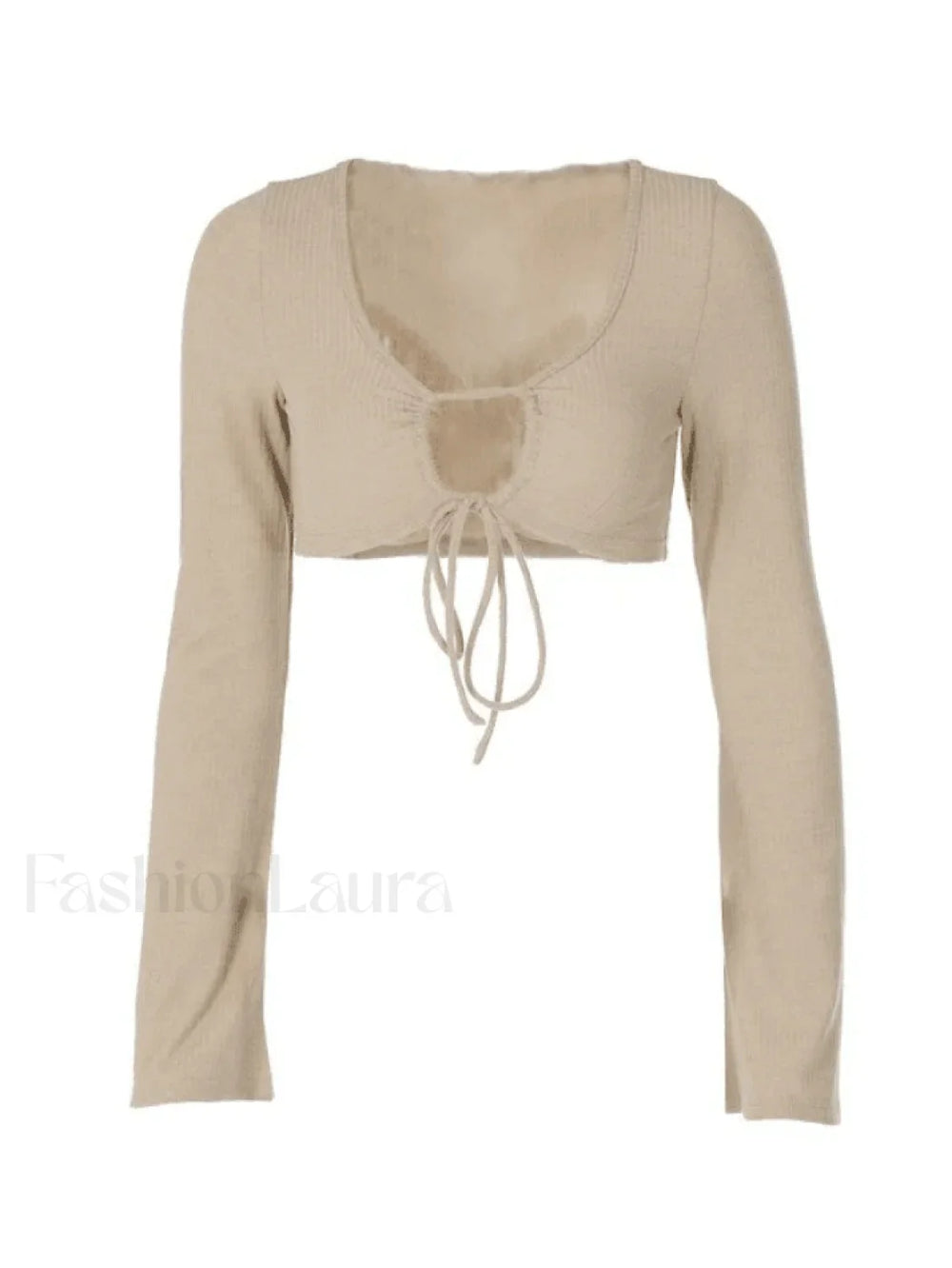 Tie Front Bolero Knit Top Sweaters