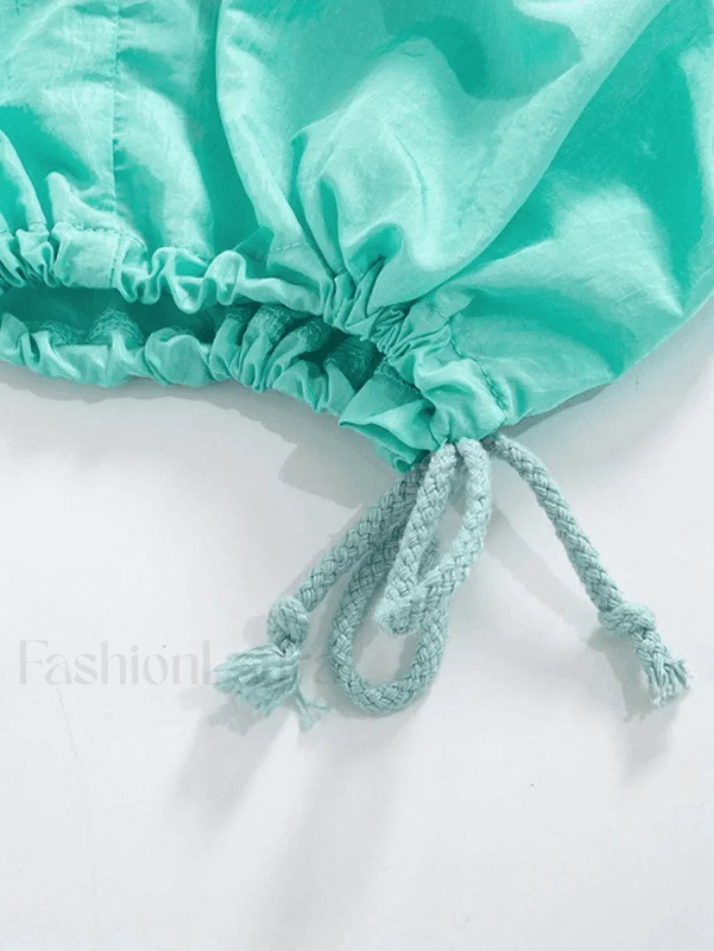 Tie Strap Baggy Parachute Cargo Pants Pants