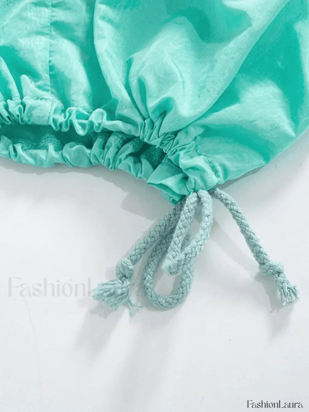 Tie Strap Baggy Parachute Cargo Pants Pants