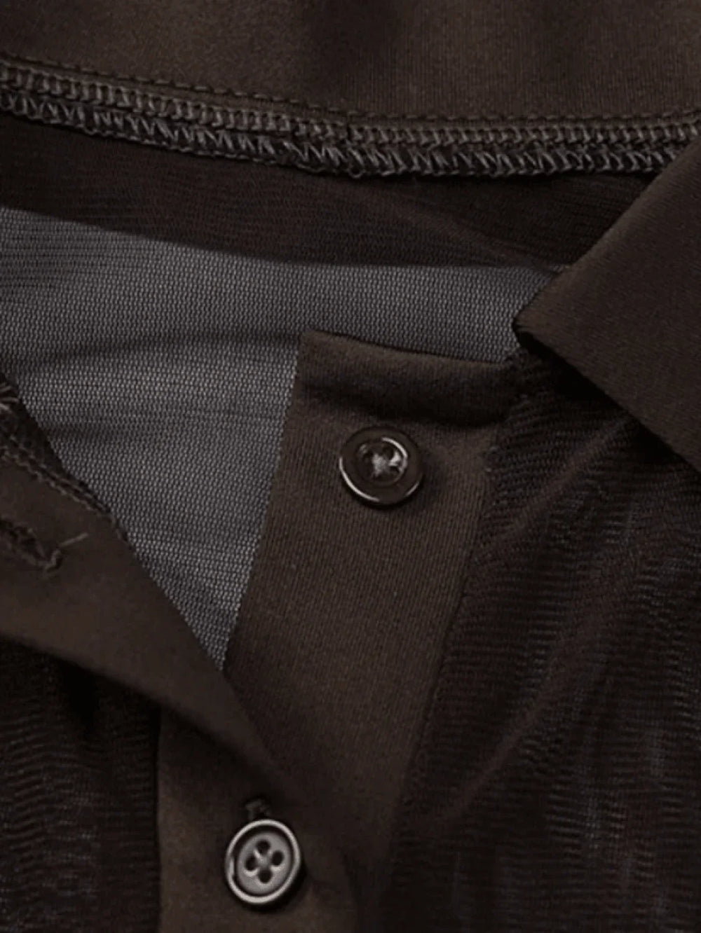 Tie Strap Sheer Mesh Cropped Long Sleeve Blouse Shirts