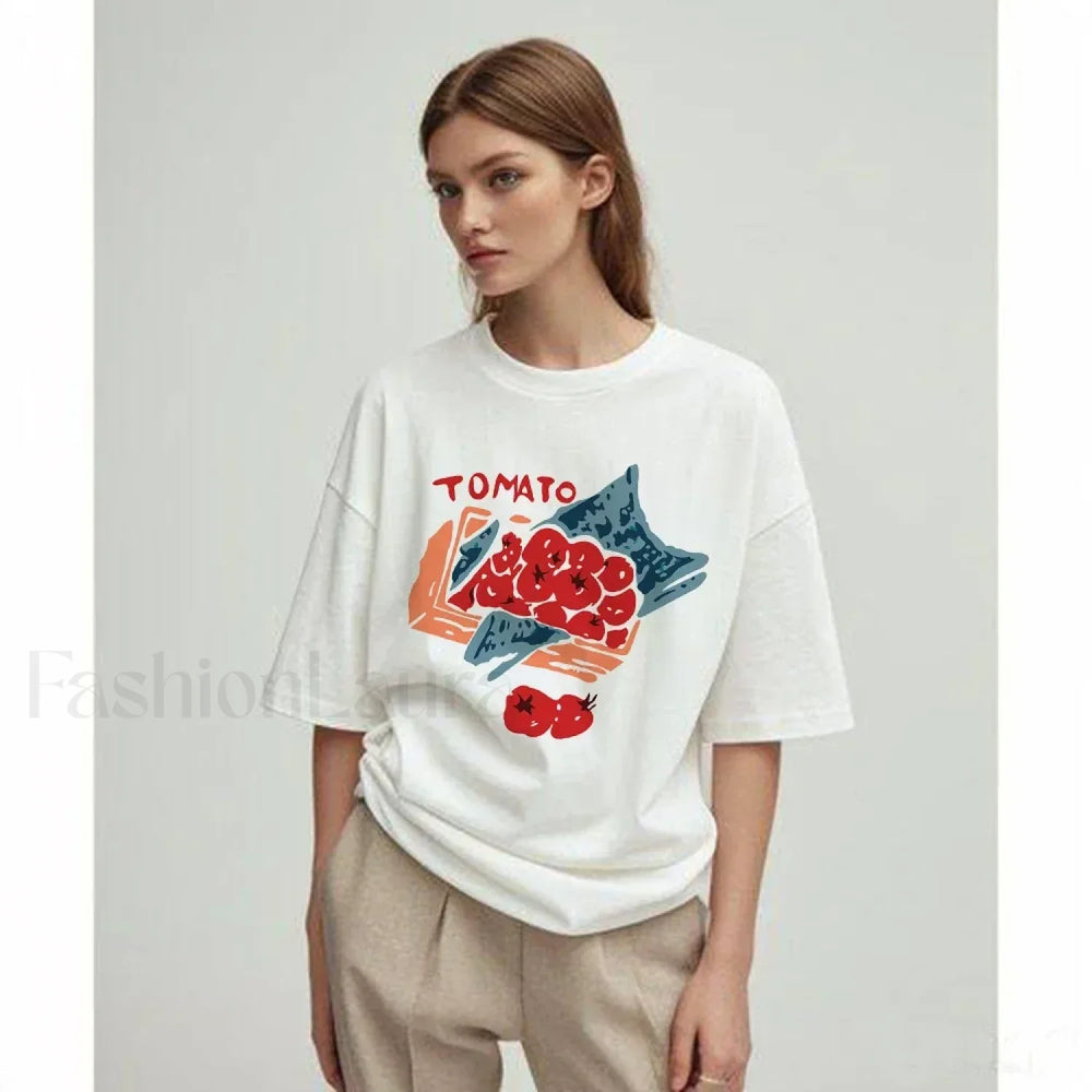 Tomato Vegetable Raccoon Meme Vintage T Shirt