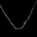Trendy Minimalist Cross Sweater Chain Necklace Set SILVER