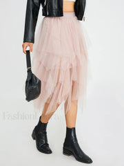 Tulle Multi Layer Mesh Skirt