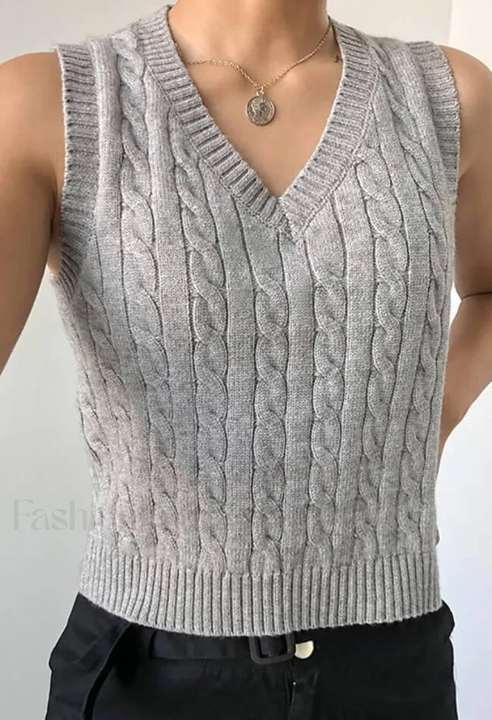 Twist Sweater Vest Tops&Tees
