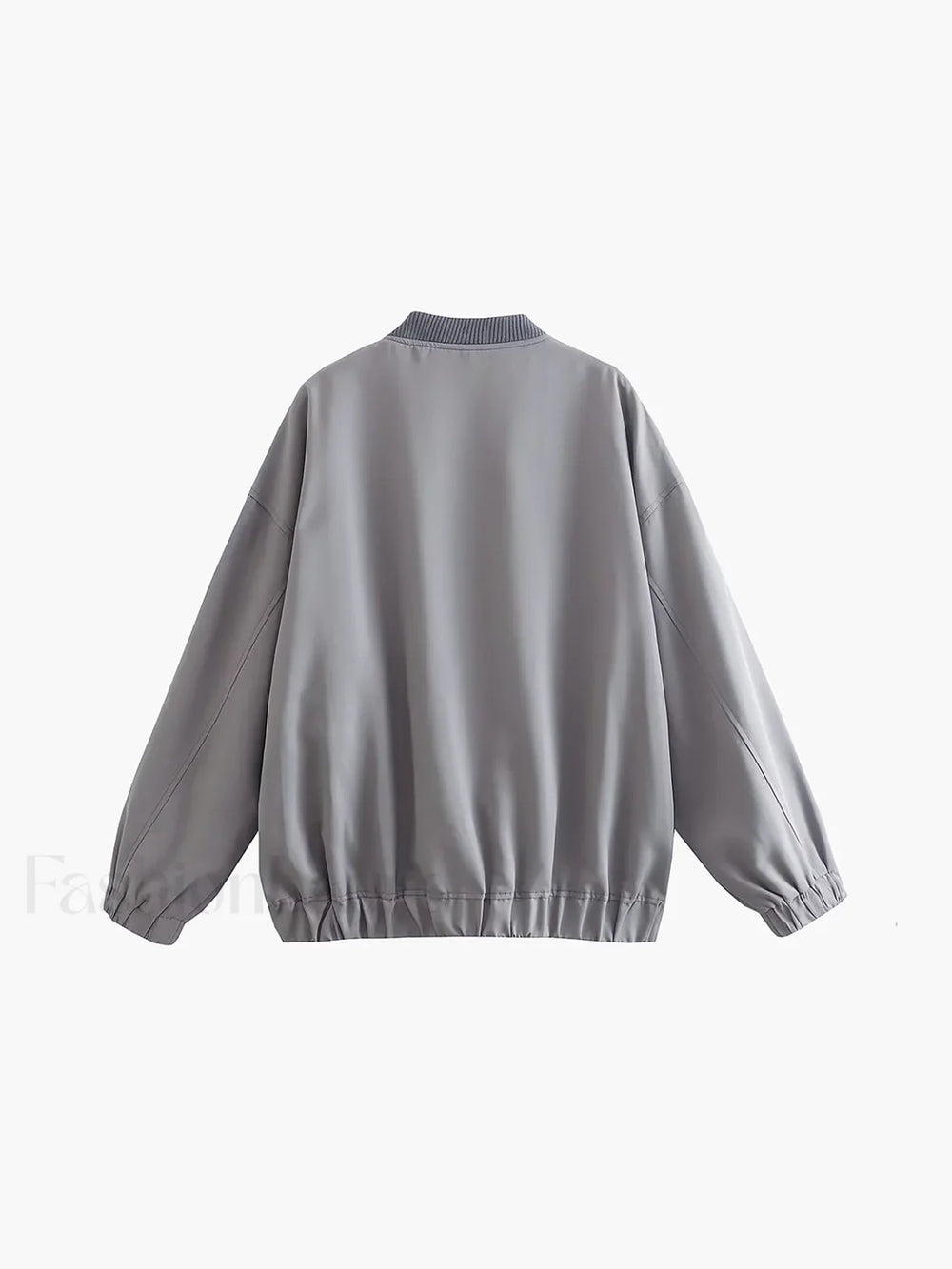 Utility Pockets Graceful Bomber Jacket Jackets