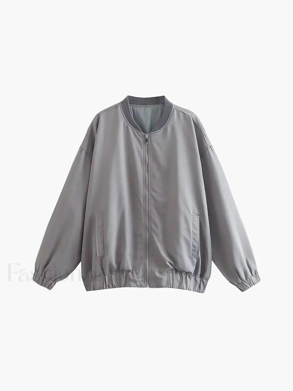 Utility Pockets Graceful Bomber Jacket Jackets