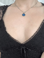 V Neck Tie Front Lace Blouse Shirts