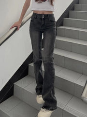 Vintage Ankle Flare Skinny Jeans Flare Jeans