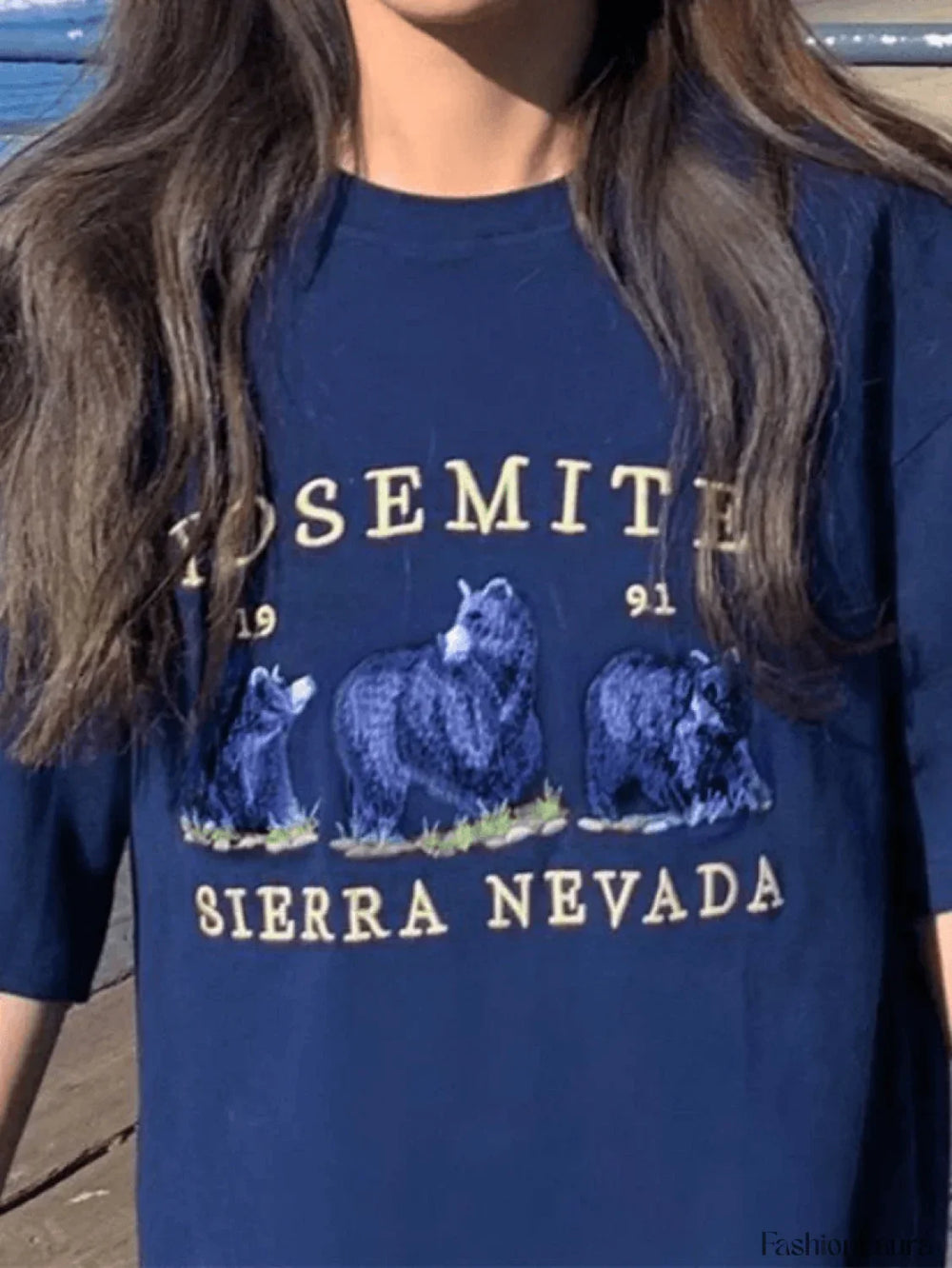 Vintage Bear Graphic Tee Tops&Tees