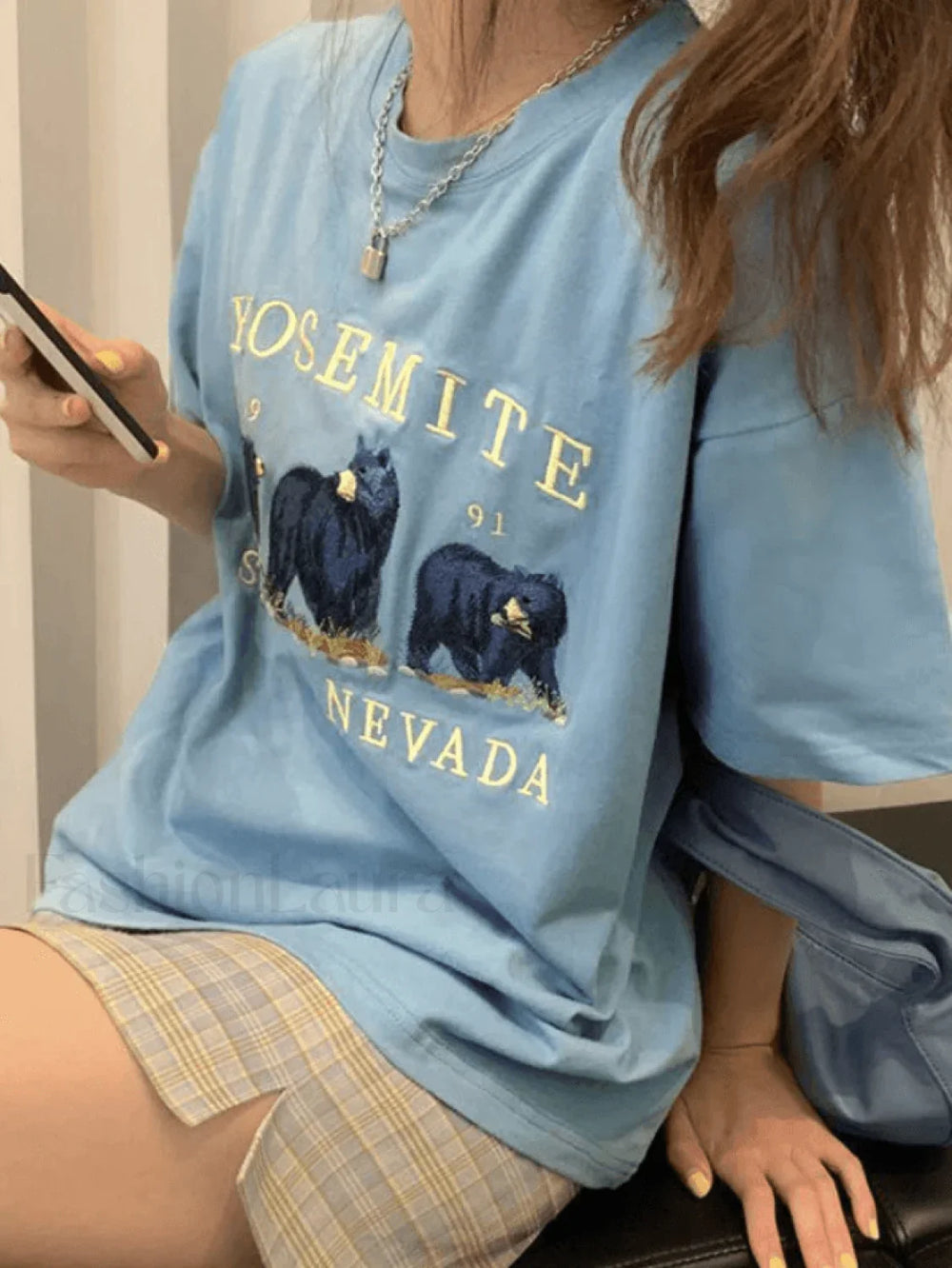 Vintage Bear Graphic Tee Tops&Tees