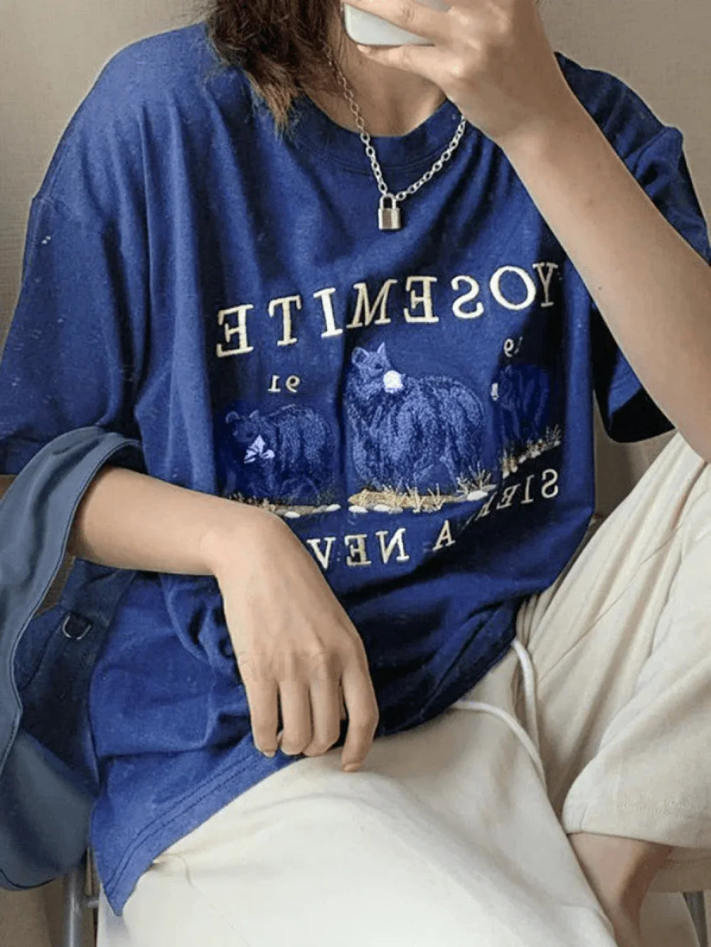 Vintage Bear Graphic Tee Tops&Tees