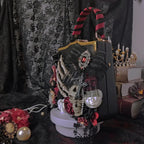 Vintage Crossbody Butterfly Shoulder Gothic Punk Flower Black Skeleton Bag