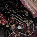 Vintage Crossbody Butterfly Shoulder Gothic Punk Flower Black Skeleton Bag