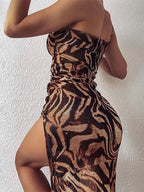 Julia Fashion - Vintage Elegant Sleeveless High Street Mini Dress