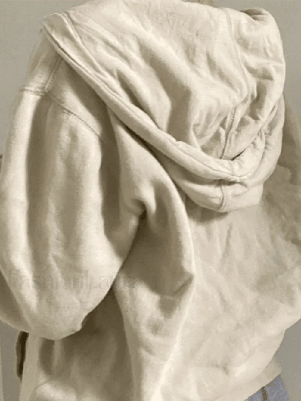 Vintage Floral Graphic Zip Up Hoodie Sweatshirts & Hoodies L