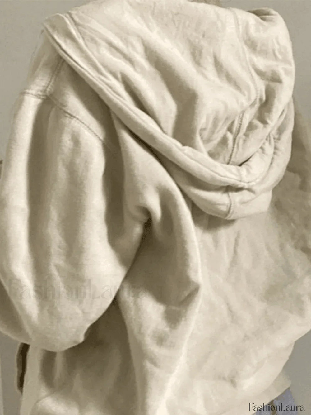 Vintage Floral Graphic Zip Up Hoodie Sweatshirts & Hoodies L