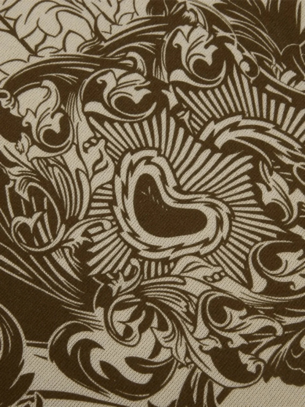 Vintage Floral Graphic Zip Up Hoodie Sweatshirts & Hoodies L