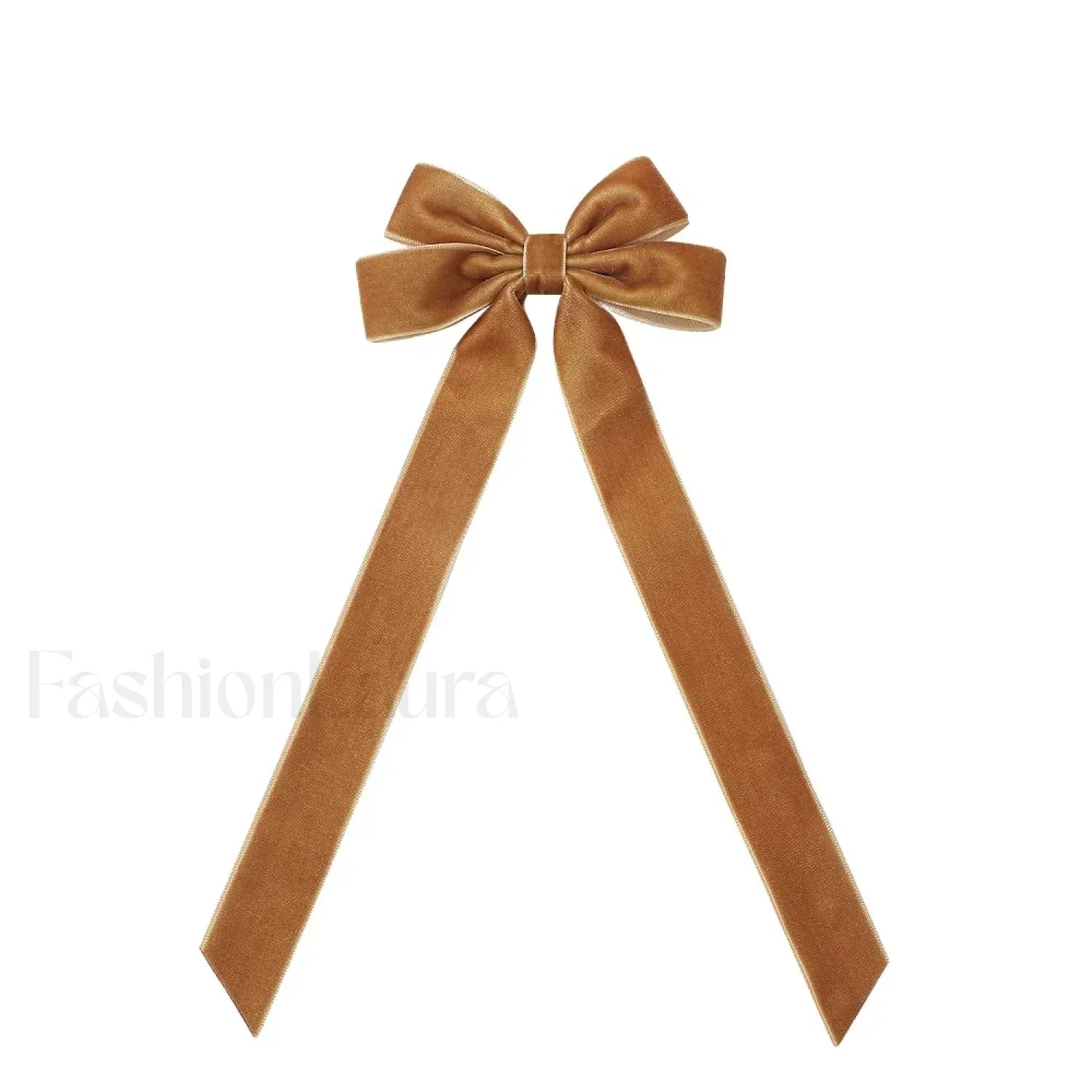 Vintage Large Velvet Wedding Long Ribbon Korean Christmas Hair Accessory brown 2 / 1pcs