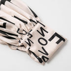 JuliaFashion - Vintage Letter Printed Long Sleeve Wrap Dress