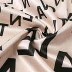 JuliaFashion - Vintage Letter Printed Long Sleeve Wrap Dress