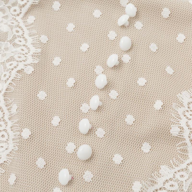 JuliaFashion - 2024Vintage Long Sleeve Mesh Lace Dress