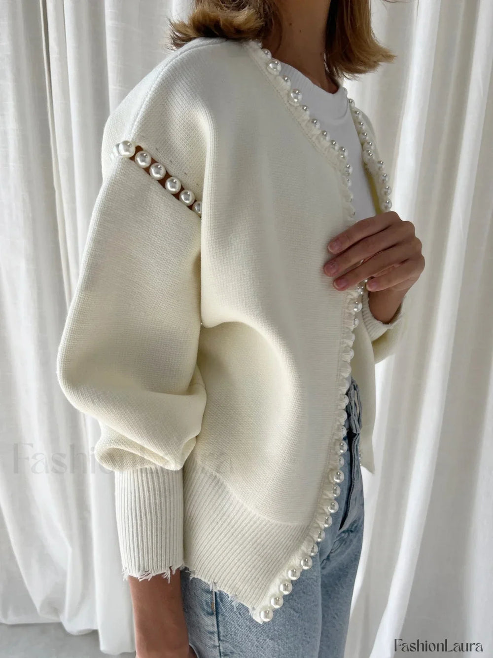 Vintage Pearl Edge Cardigan Cardigans