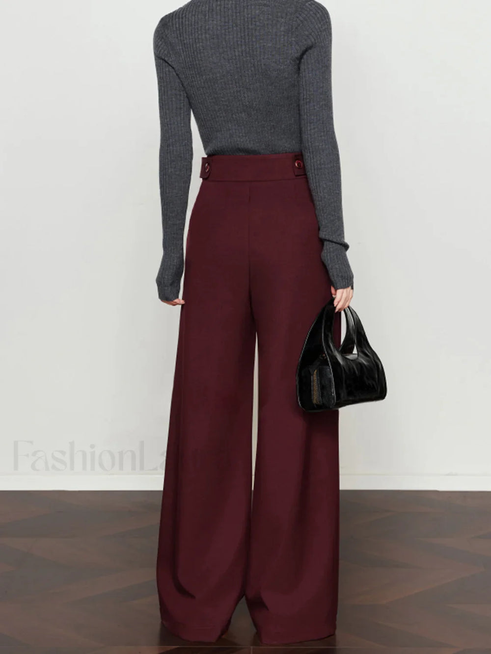 Vintage Pleated Wide Leg Pants Pants