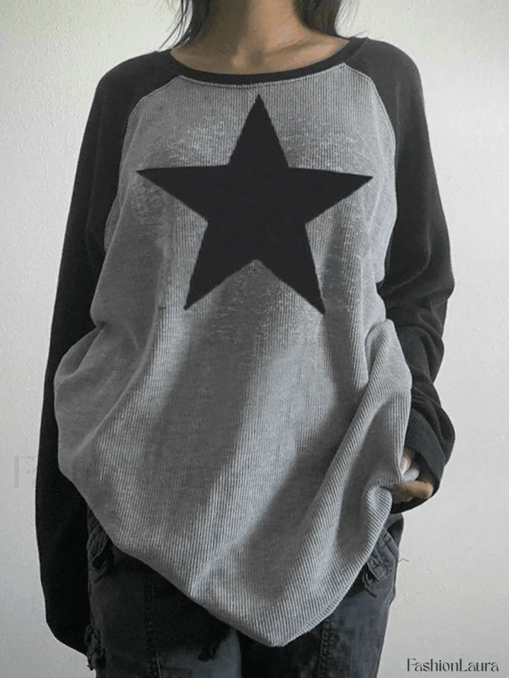 Vintage Star Y2K Long Sleeve Tee Tops&Tees