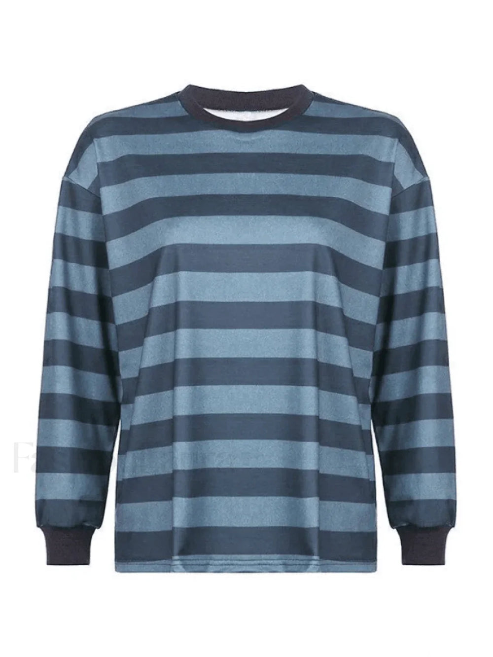 Vintage Striped Pullover Sweatshirt Sweatshirts & Hoodies L