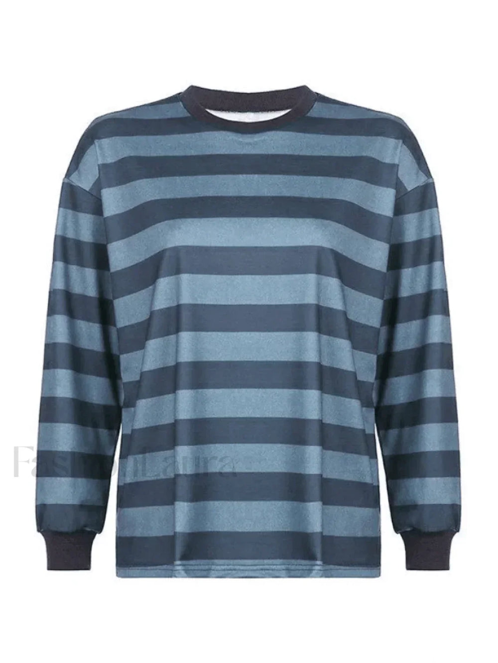 Vintage Striped Pullover Sweatshirt Sweatshirts & Hoodies L