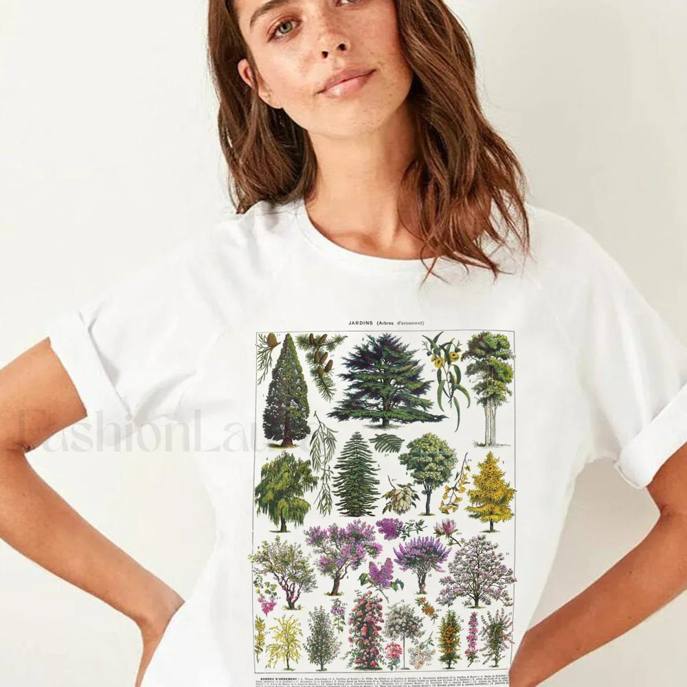 Vintage Tree Graphic Harajuku T Shirt
