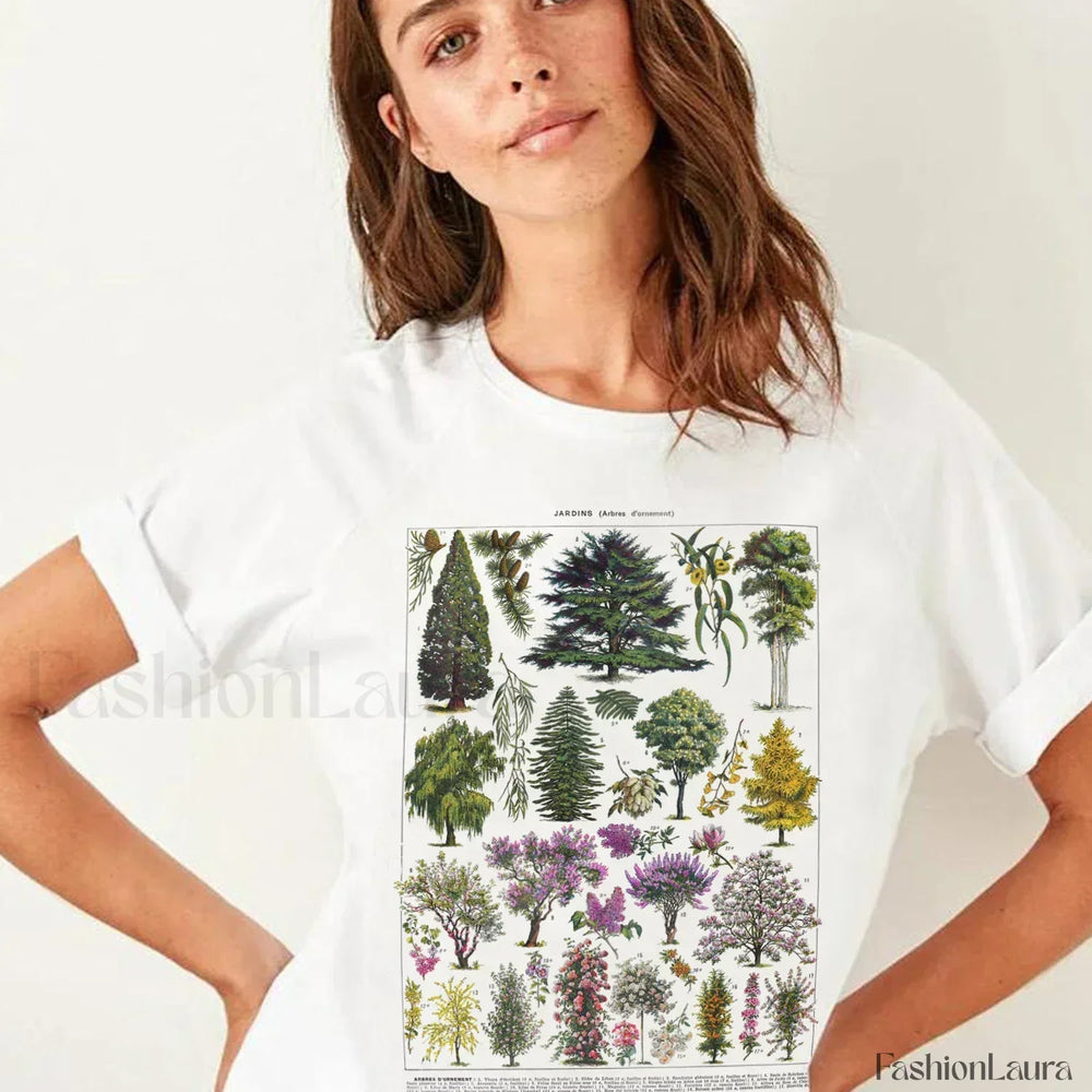 Vintage Tree Graphic Harajuku T Shirt